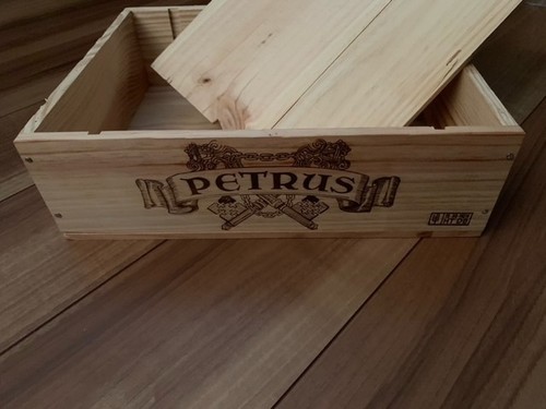 Wooden wine box crate chateau - wooden,