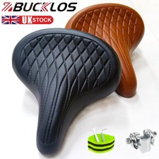 MTB Road Retro Bike Saddle Leather Comfort Bicycle Seat Pad Sporty Soft Cushion​