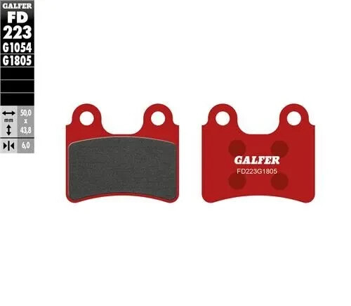 Galfer red trials bike - red, front