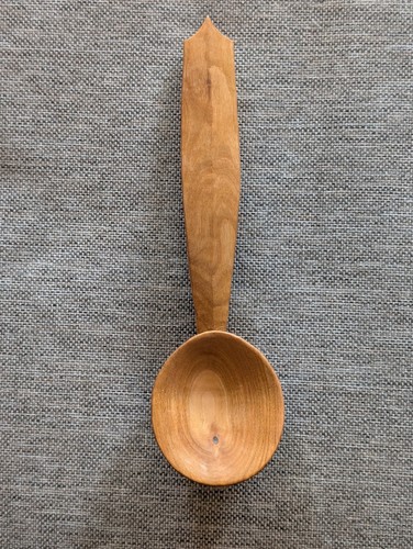 Hand carved cherry wood - a,