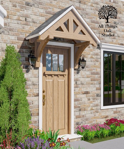 Canopy porch solid - solid, oak
