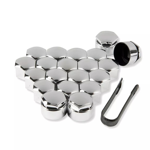 Chrome alloy wheel nuts - chrome,
