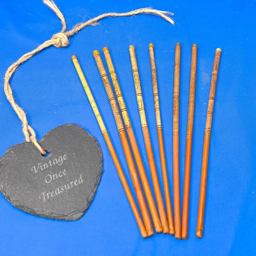 Vintage bamboo chopsticks - bamboo,