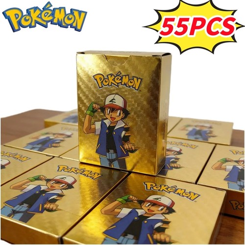 55pcs pokemon card foil - card, gold