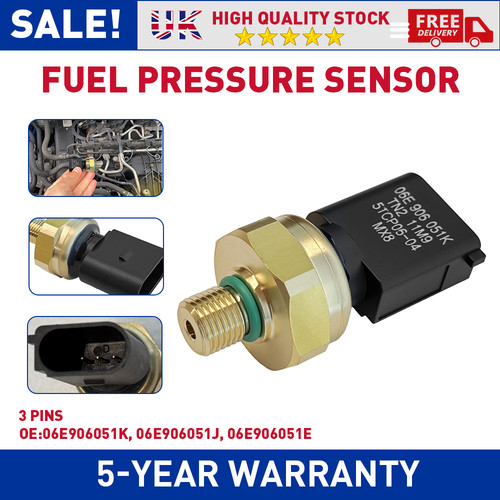 Low fuel rail pressure - low, sensor