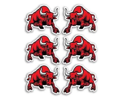 5cm red angry bull vinyl - red,