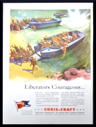 1942 chris craft boats - 1942, print