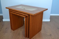 Mid century Teak tiled inlayed