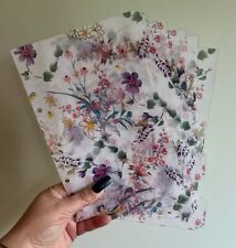 A5 Filofax Organiser Dividers - Pretty Flower Semi-Transparent Design Laminated