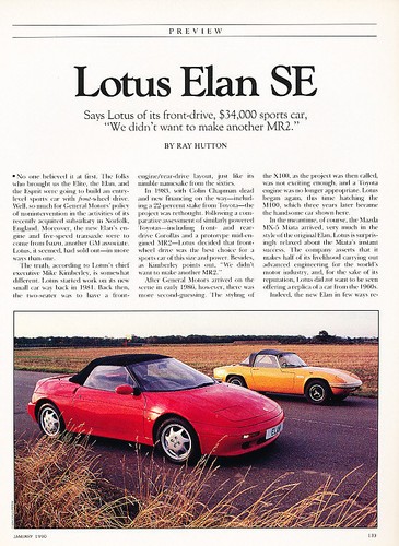 1990 lotus elan red - lotus, se