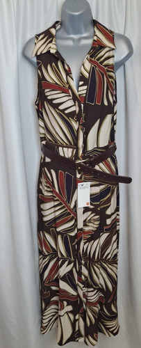 Zara brown red - zara, midi
