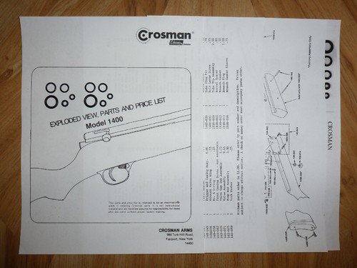 Crosman 1400 two ring - crosman, o-ring