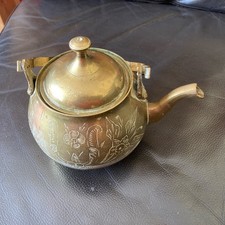 VINTAGE SMALL BRASS TEAPOT