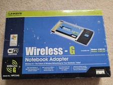 RETAIL BOX Linksys WPC54G Wireless-G Notebook PCMCIA CardBus Adapter MISSING CD