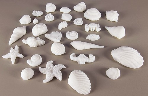 Edible shells cupcake - x, 3d