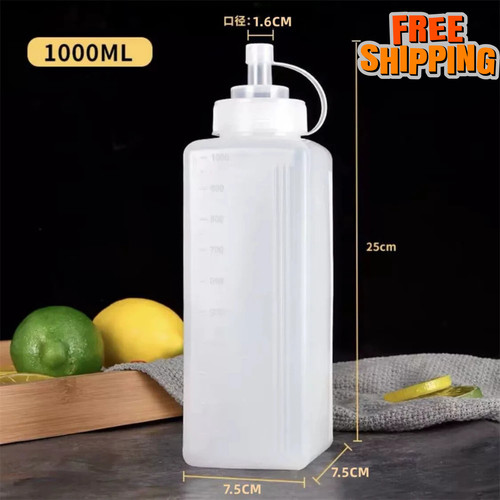 1000ml 1pcs plastic clear - 1000ml,