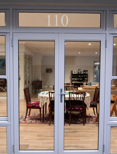 Frost etched door numbers - etched,