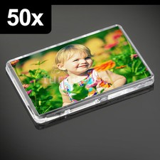 50x Premium Quality Clear Acrylic Blank Fridge Magnets 70 x 45 mm | Large Photo