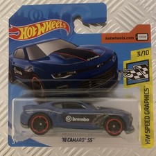 Hot Wheels ‘18 Copo Camaro SS 1:64 Mattel Diecast (Blue / Brembo)