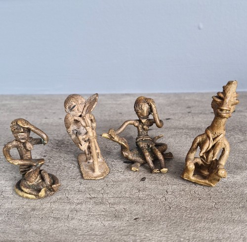 Vintage brass bronze african - vintage,