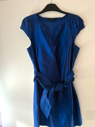 Coast blue satin silk pencil - blue,