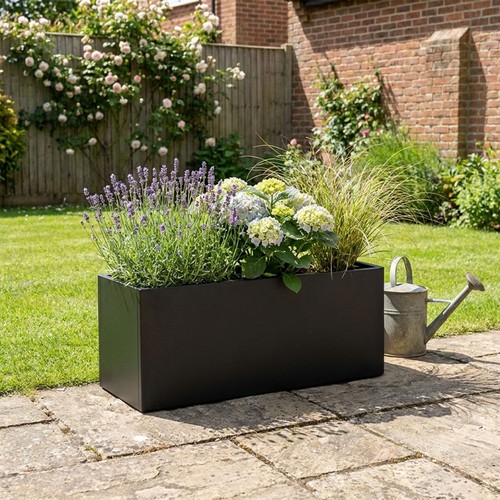 Galvanised metal black - metal,