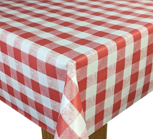 Red gingham classic check pvc - classic,