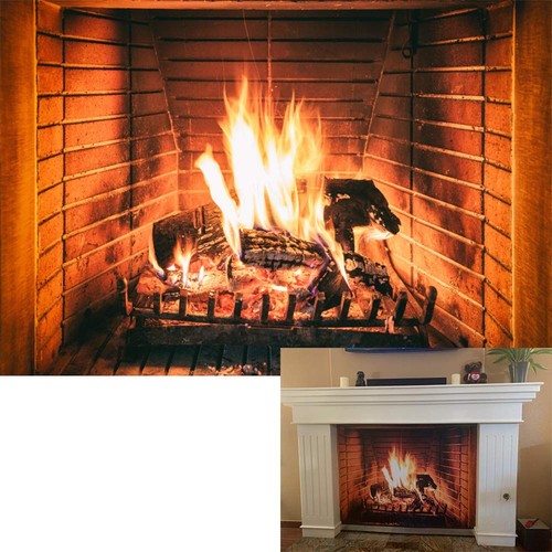 Lfeey 5x3ft burning firewoods - burning,
