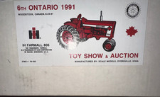 Scale Models IH Farmall 806 Tractor 1991 6th Ontario Toy Show 1/16 #67*