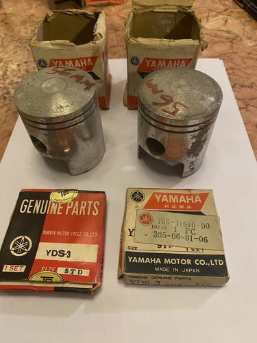Yamaha yds3 yds3c piston set - yds3c,