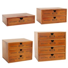 Rustic wooden chest - wooden, 1/2/3/4