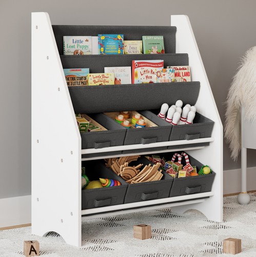 Wood fabric book toy - &,