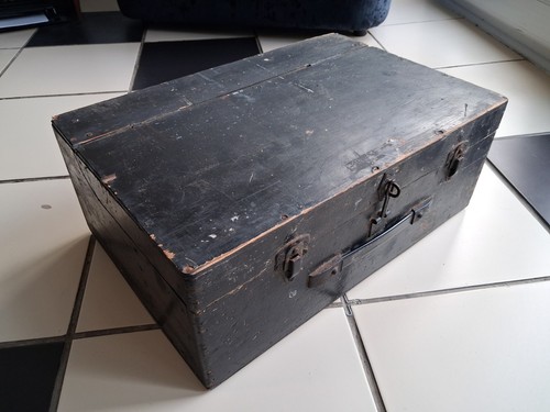 Vintage wooden toolbox - vintage,