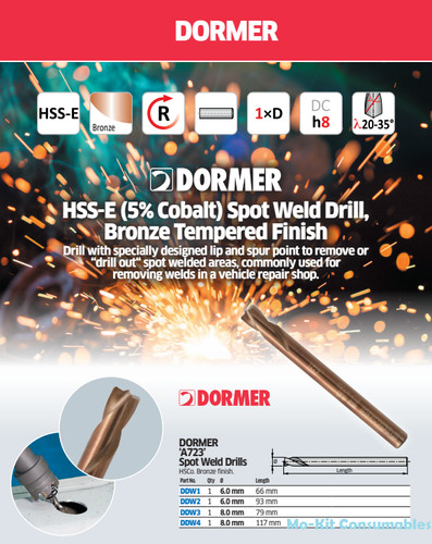 Dormer a723 spot weld - dormer,