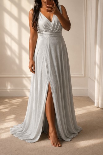 Sliver evening dress - evening,