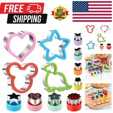 Durable 12-Piece Cookie Cutter Set: Dinosaur, Heart & More for Creative Kids