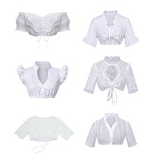 Traditional Boolavard Costumes Dirndl Blouse Womens Bavarian Oktoberfest Costume