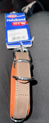 Leather padded dog collar - padded,