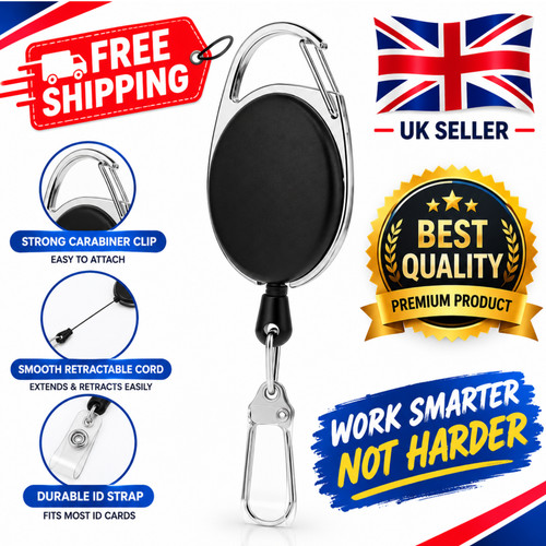 Retractable key chain - retractable, card