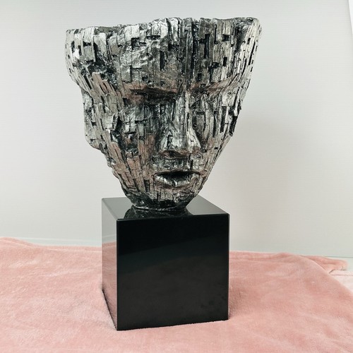 Modern abstract face sculpture - modern,