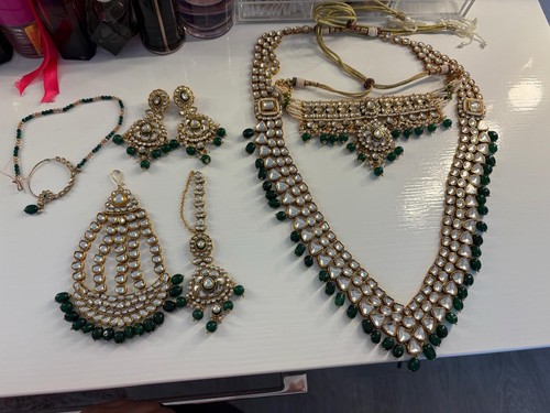 Pakistani indian gold green - indian,