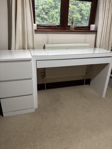 Ikea malm white - dressing, table