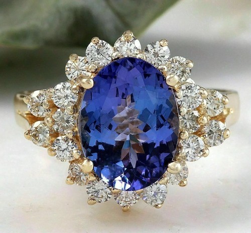 3ct oval cut blue tanzanite - cut,