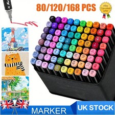 80-168pc Colouring Pens Dual