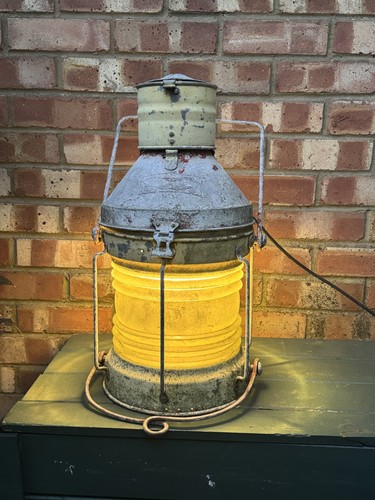 Vintage ship lantern large - ship’s,
