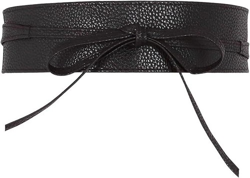 Women soft leather obi - soft, belt