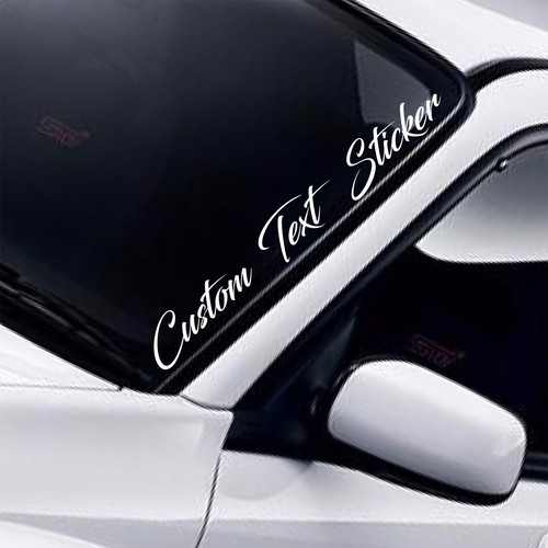 Custom car sticker - custom, caravan
