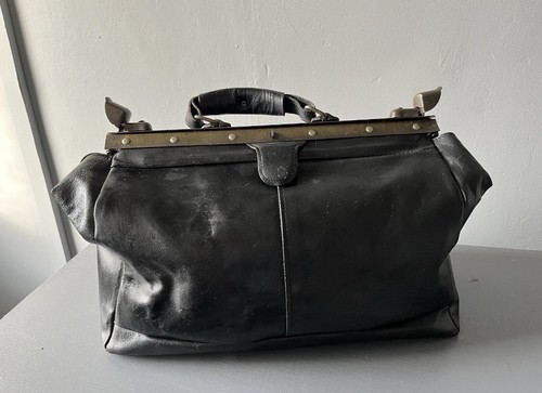 Vintage black leather - vintage,