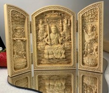 Wood Carved Fudo Myoo Buddhist