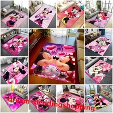Minnie Mouse Pink Childrens Bedroom Carpets Anti-Slip Floor Rug Mat Doormat Gift